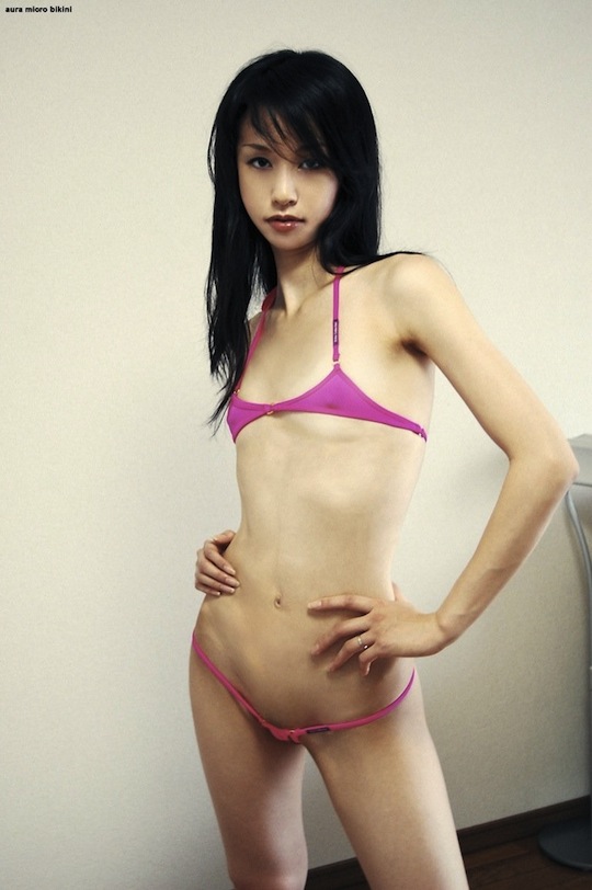 Flat chested japanese girl